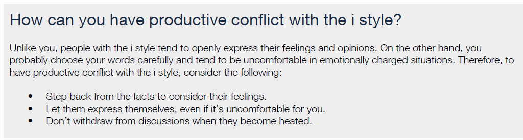 DiSC Productive Conflict